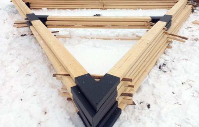 Коннекторы для А-фрейма — комплект металлических узлов для каркаса