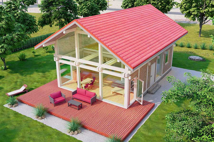 Современный загородный дом в стиле фахверк