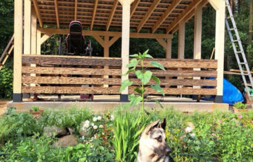 Пример монтажа бруса 150х150 мм на наши коннекторы